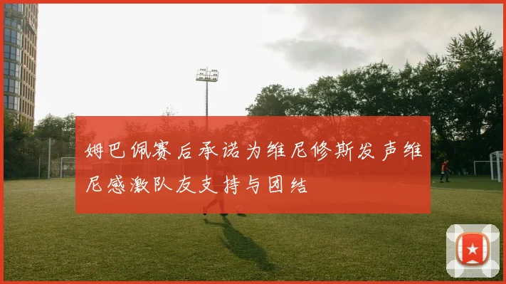 姆巴佩赛后承诺为维尼修斯发声维尼感激队友支持与团结